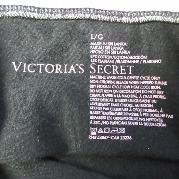 Victoria's Secret Crop Leggings Women L Pink Yoga Pants Fold Over y2k 228 - Picture 3 of 13